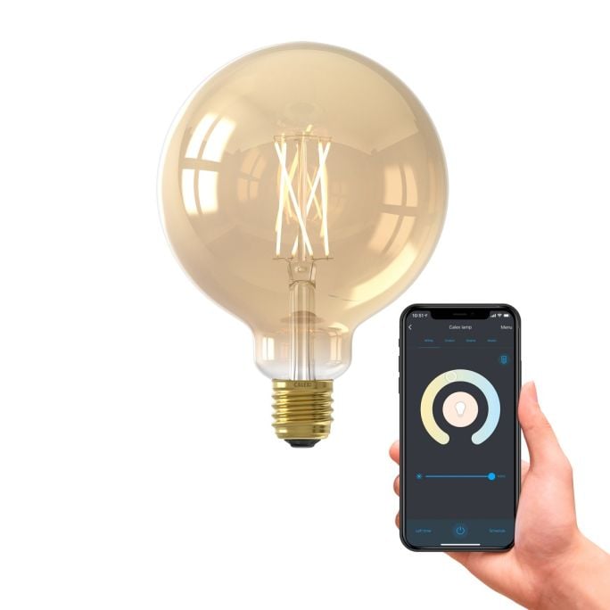 Kwadrant Slager Kritisch Lichtbron Globelamp Smart 12,5cm Goud E27 | Trendhopper.nl