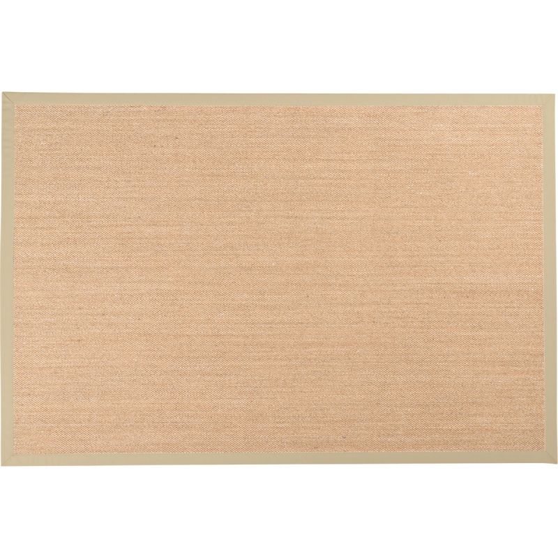 Vloerkleed Linna beige 200x290 met licht beige band