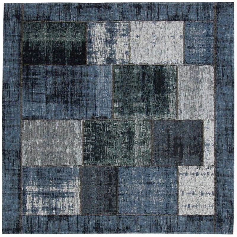 Vloerkleed Pablo delfts blauw 200x200