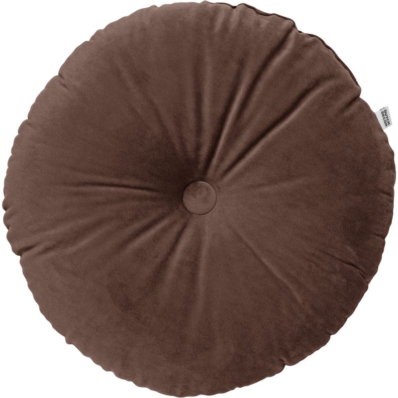 Kussen Olly rond Chocolate