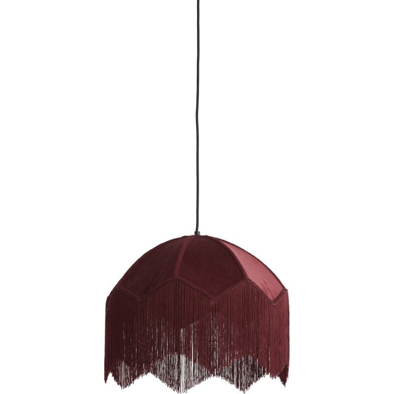 Hanglamp Malagia Velvet Bordeaux 40cm