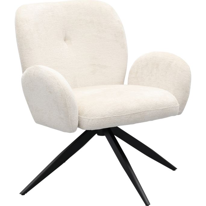 Draaifauteuil Brenna Ivory